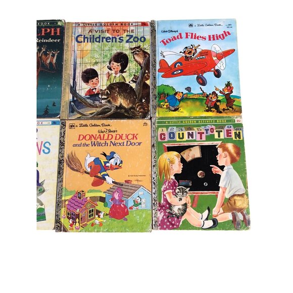 Vintage Little Golden Book Lot Of 8 Childrens Story Books Howdy Doody Rudolph - Picture 3 of 16